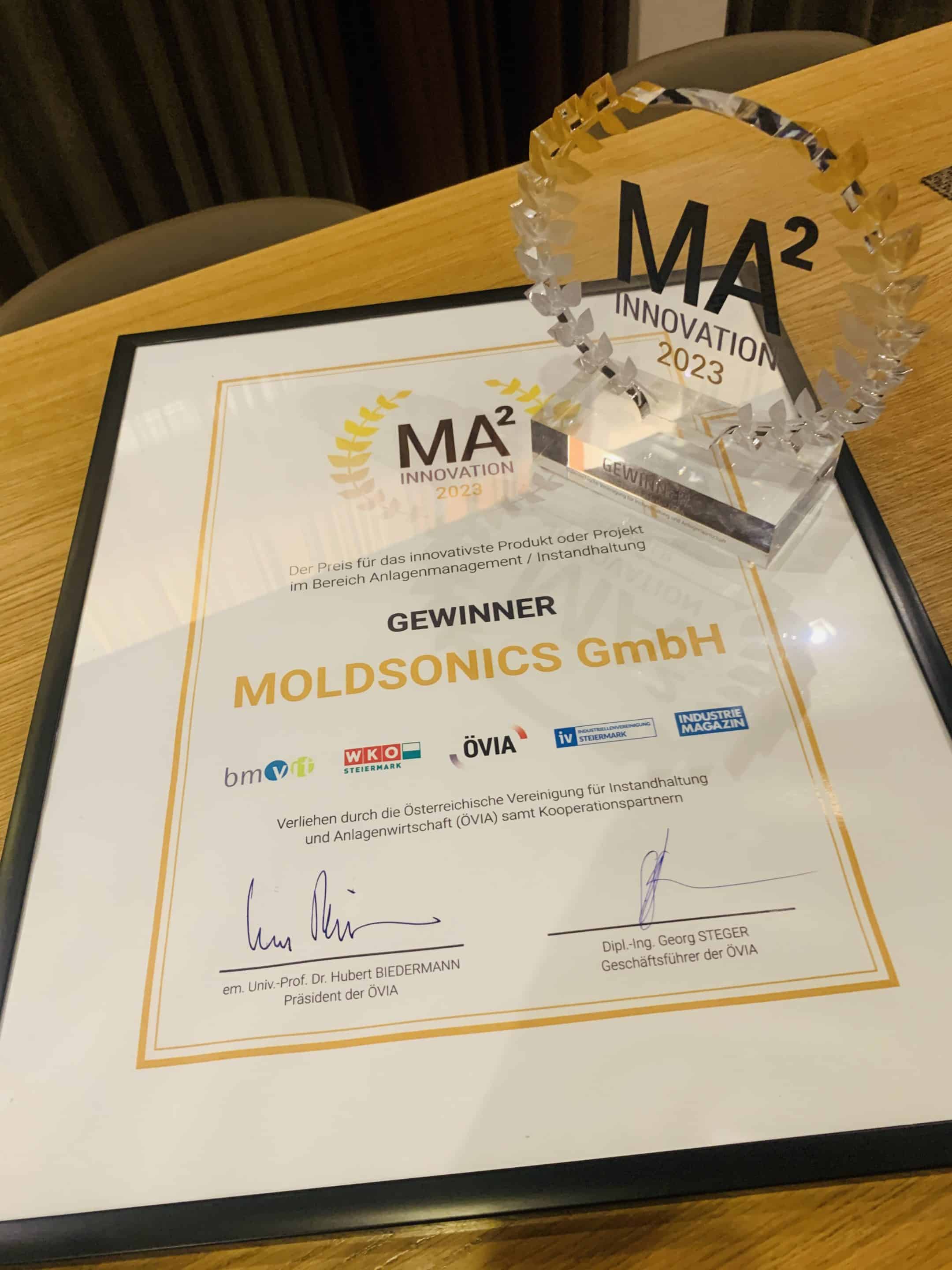MA2-Award-Urkunde